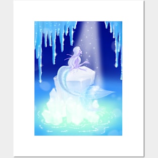 Winter Mermaid Posters and Art